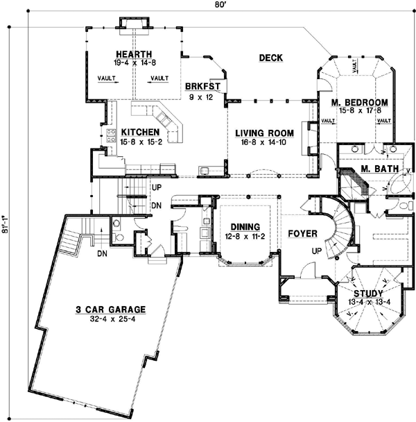 Main Floor Plan: 21-722