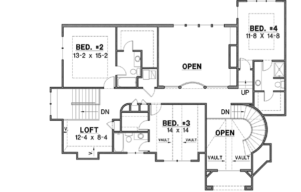 Upper/Second Floor Plan: 21-722