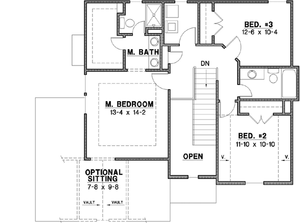 Upper/Second Floor Plan: 21-723