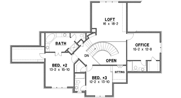 Upper/Second Floor Plan: 21-725