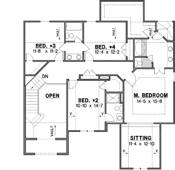 Upper/Second Floor Plan: 21-726