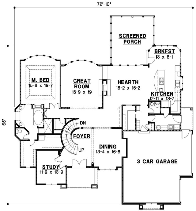 Main Floor Plan: 21-729