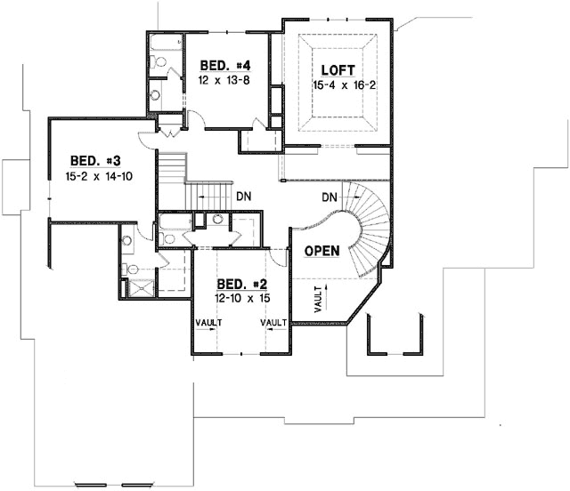 Upper/Second Floor Plan: 21-730