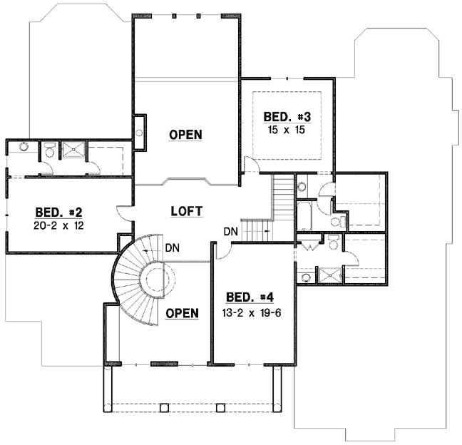 Upper/Second Floor Plan: 21-731