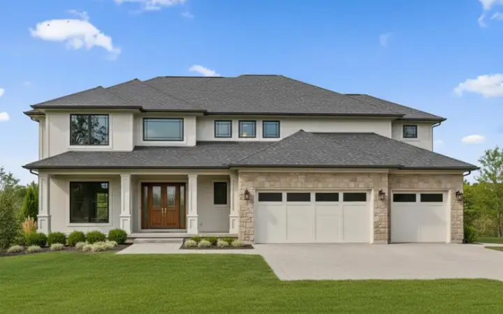 Traditional house plans 21-732 - front exterior, 3,038 sq ft, 4 bed, 3 bath house plans | Monster House Plans