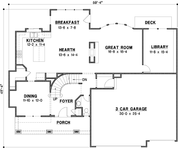Main Floor Plan: 21-732