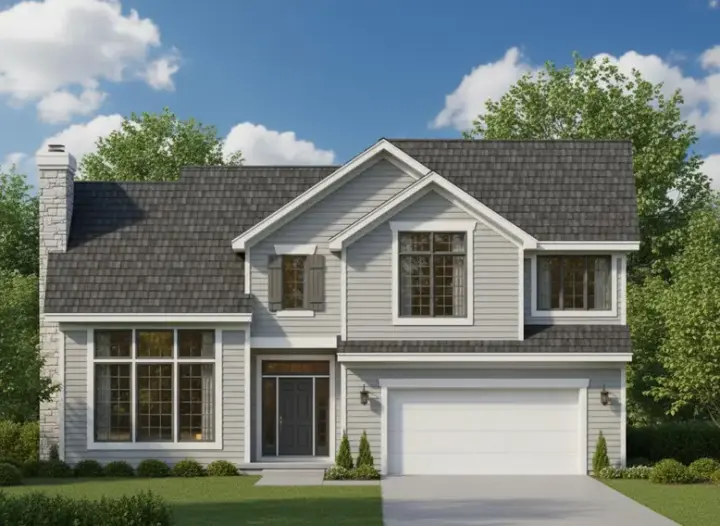 Traditional house plans 21-733 - front exterior, 2,307 sq ft, 3 bed, 2 bath house plans | Monster House Plans