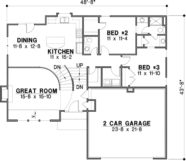 Main Floor Plan: 21-733