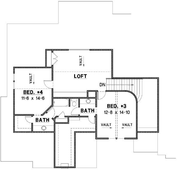 Upper/Second Floor Plan: 21-735