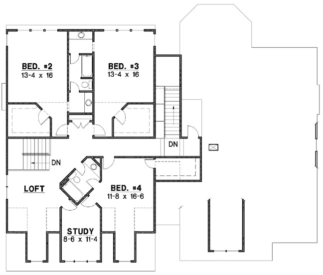 Upper/Second Floor Plan: 21-736