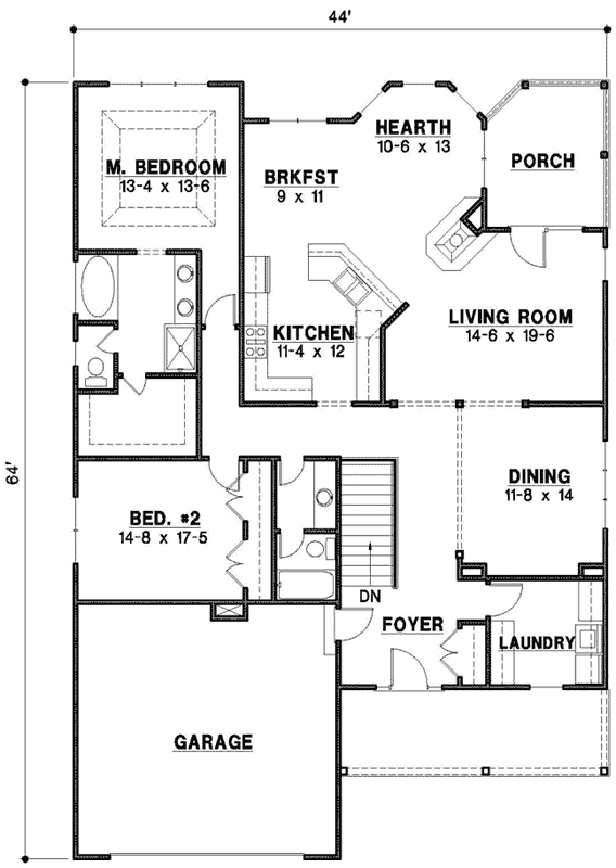Main Floor Plan: 21-738