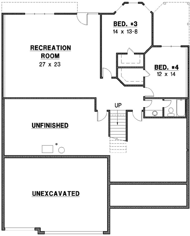 Lower Floor Plan: 21-740