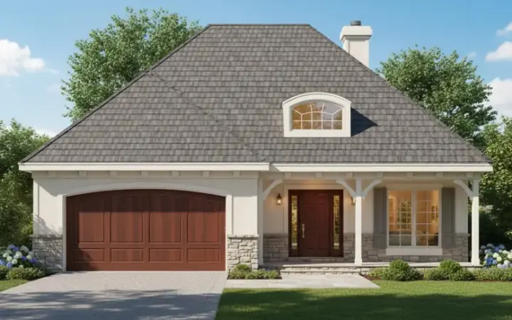 Traditional house plans 21-741 - front exterior, 3,531 sq ft, 4 bed, 3 bath house plans | Monster House Plans