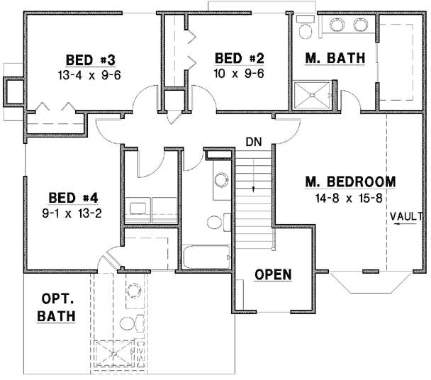 Upper/Second Floor Plan: 21-742