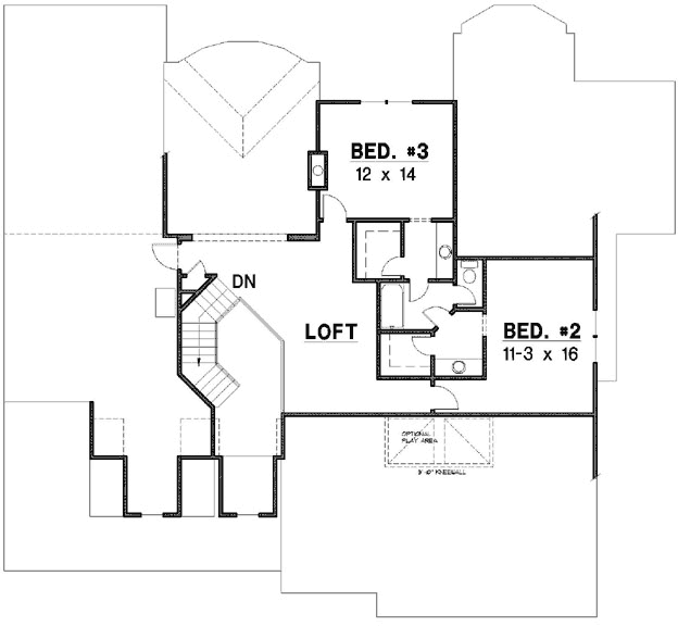 Upper/Second Floor Plan: 21-745