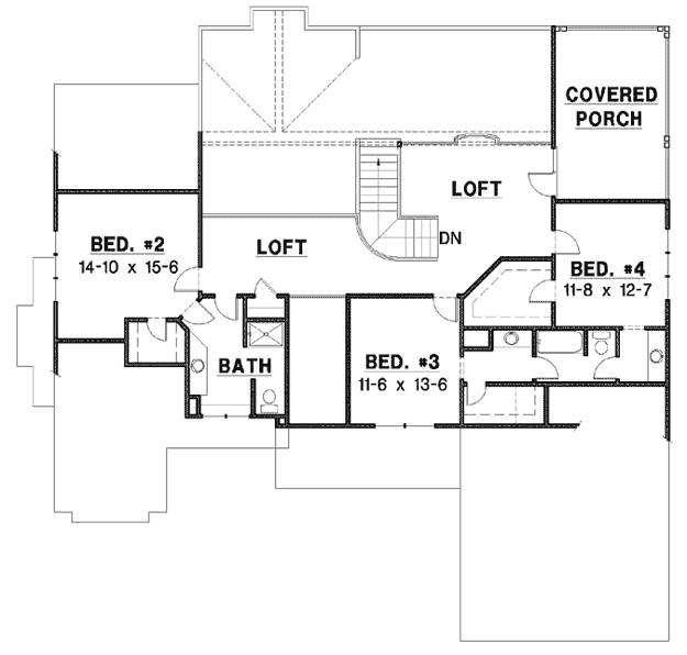 Upper/Second Floor Plan: 21-747