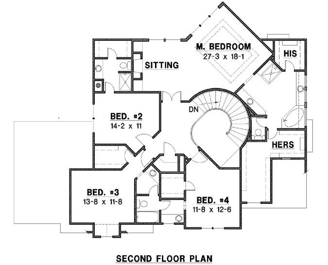 Upper/Second Floor Plan: 21-749