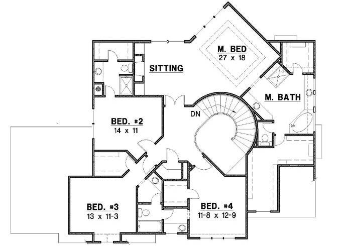 Upper/Second Floor Plan: 21-751