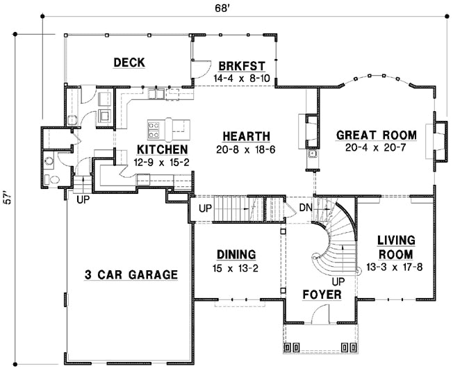 Main Floor Plan: 21-754