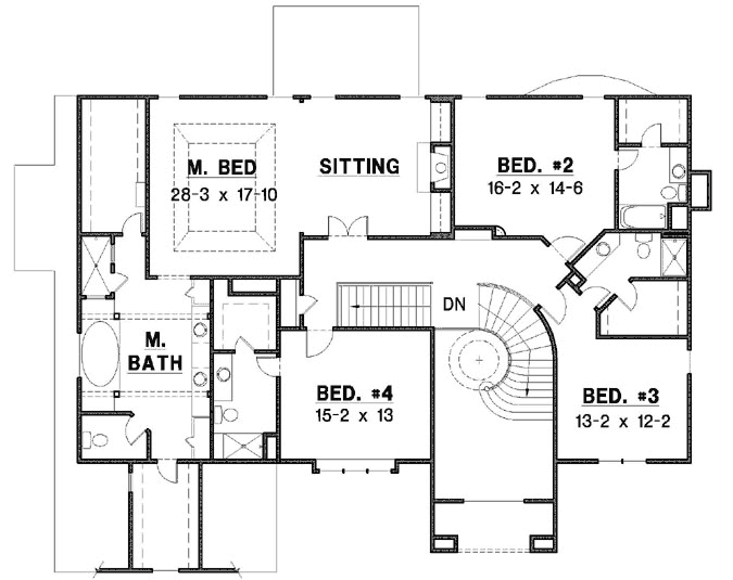 Upper/Second Floor Plan: 21-754
