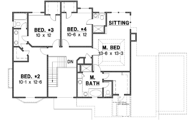 Upper/Second Floor Plan: 21-755