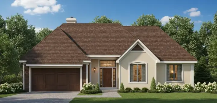 Traditional house plans 21-758 - front exterior, 3,856 sq ft, 4 bed, 3 bath house plans | Monster House Plans