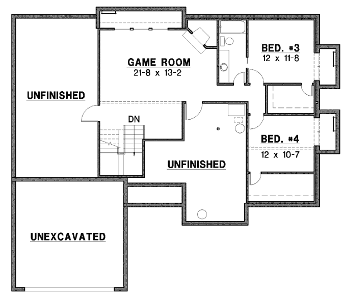 Lower Floor Plan: 21-758