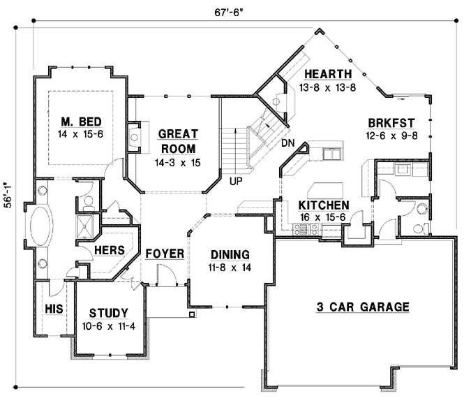 Main Floor Plan: 21-763