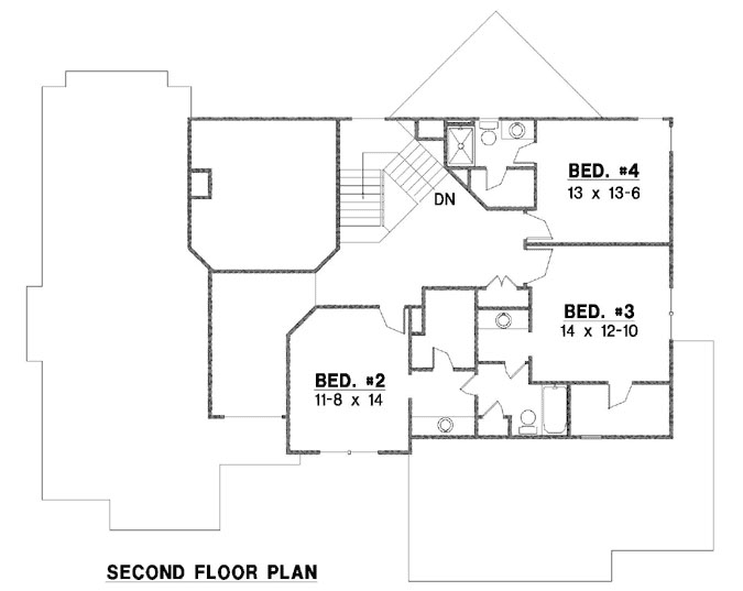 Upper/Second Floor Plan: 21-763