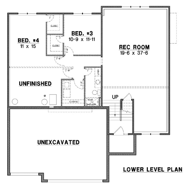 Lower Floor Plan: 21-778