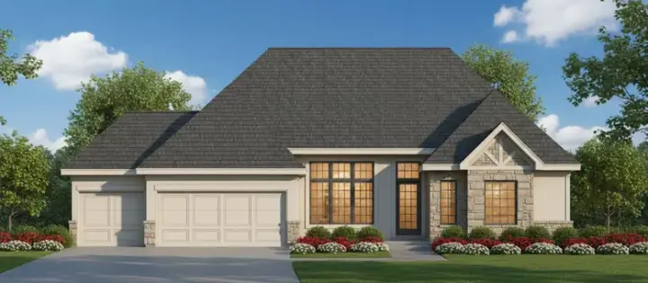 Traditional house plans 21-780 - front exterior, 3,180 sq ft, 4 bed, 3 bath house plans | Monster House Plans