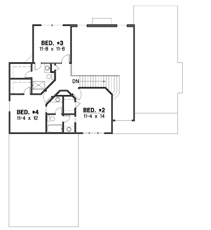 Upper/Second Floor Plan: 21-786