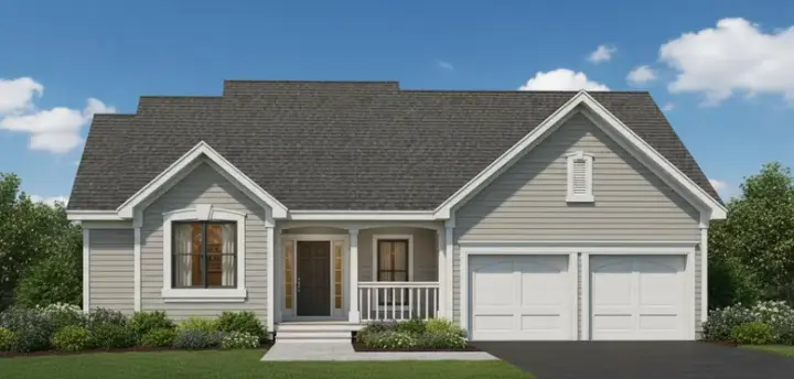 Country house plans 21-787 - front exterior, 1,443 sq ft, 3 bed, 2 bath house plans | Monster House Plans