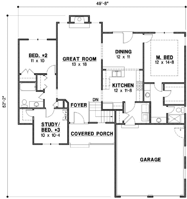 Main Floor Plan: 21-787