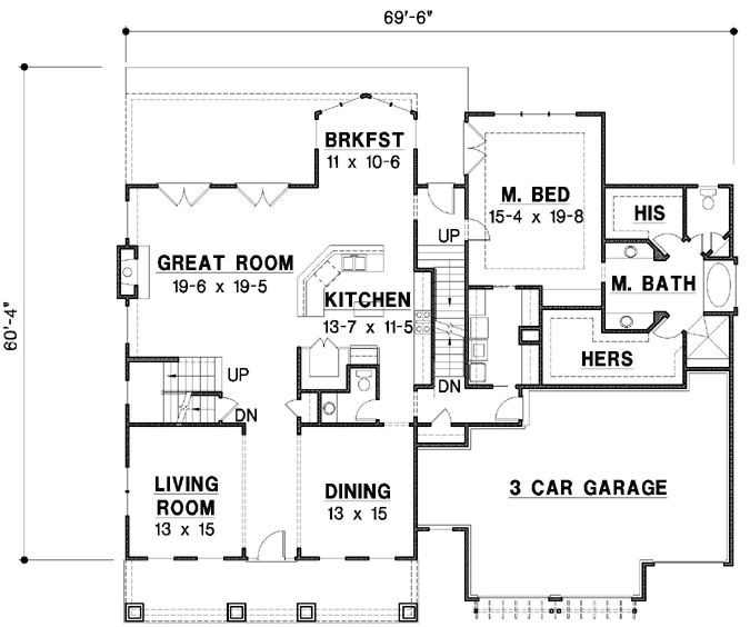 Main Floor Plan: 21-789