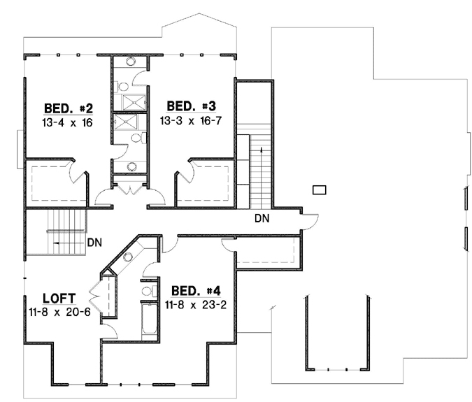 Upper/Second Floor Plan: 21-789