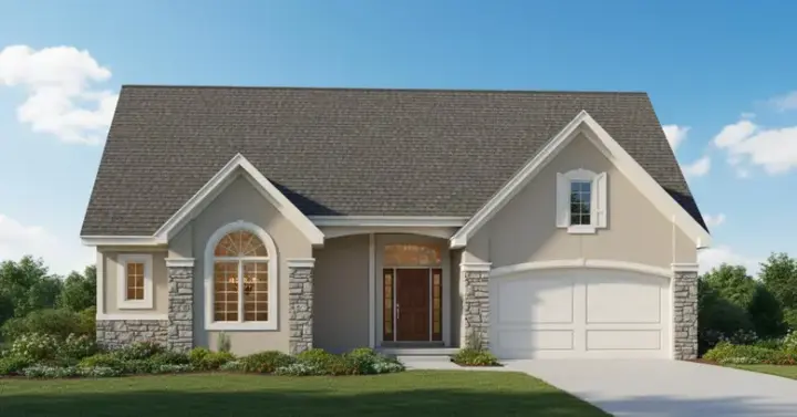 Traditional house plans 21-793 - front exterior, 2,356 sq ft, 4 bed, 4 bath house plans | Monster House Plans