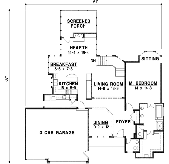 Main Floor Plan: 21-800