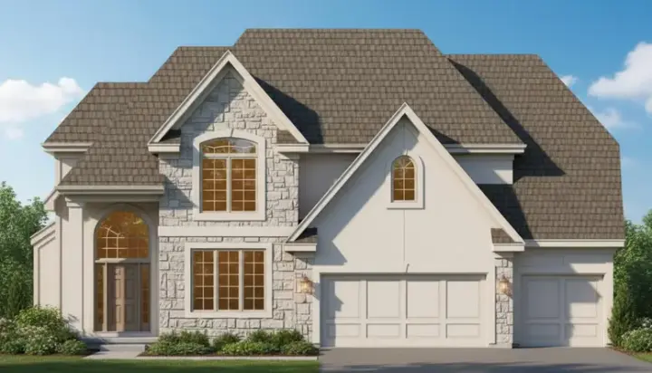 Traditional house plans 21-803 - front exterior, 2,822 sq ft, 4 bed, 3 bath house plans | Monster House Plans