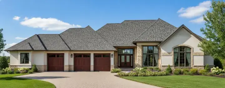 Traditional house plans 21-804 - front exterior, 2,308 sq ft, 2 bed, 2 bath house plans | Monster House Plans