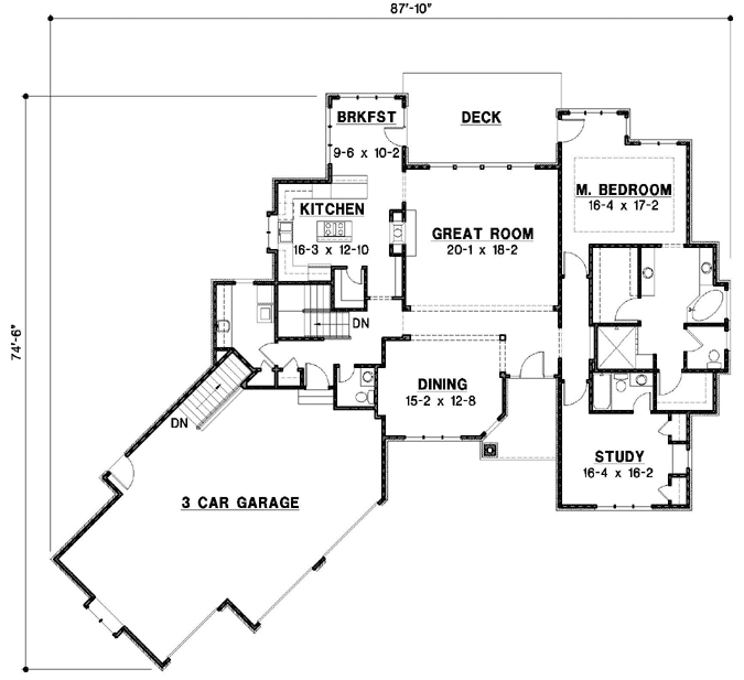 Main Floor Plan: 21-804