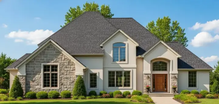 Traditional house plans 21-805 - front exterior, 3,422 sq ft, 4 bed, 3 bath house plans | Monster House Plans