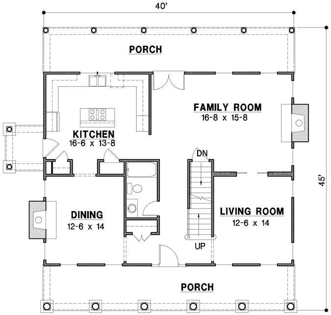 Main Floor Plan: 21-806