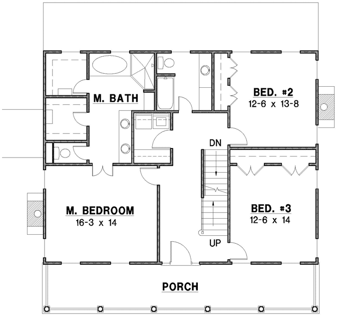 Upper/Second Floor Plan: 21-806