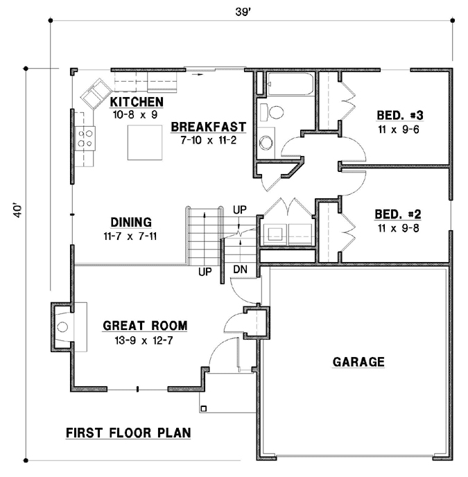 Main Floor Plan: 21-807
