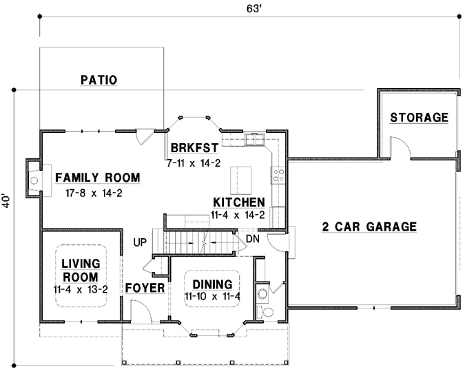 Main Floor Plan: 21-808