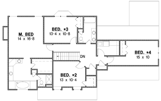 Upper/Second Floor Plan: 21-808