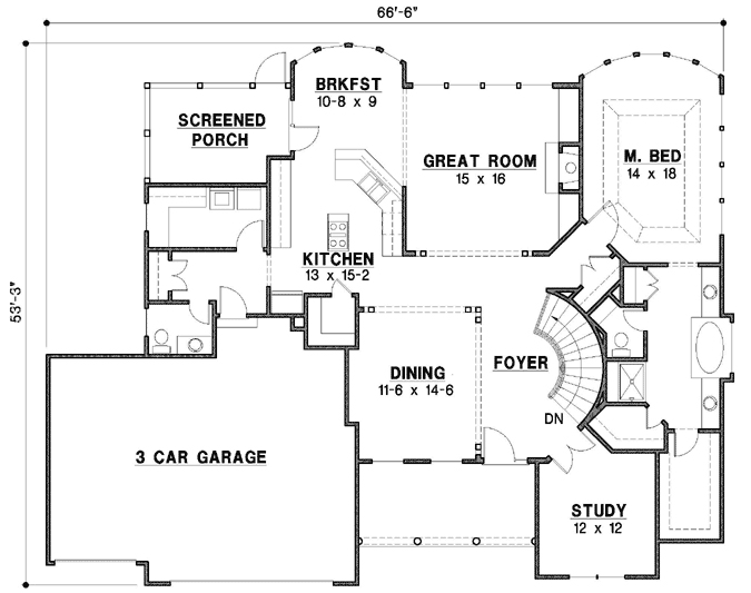 Main Floor Plan: 21-809