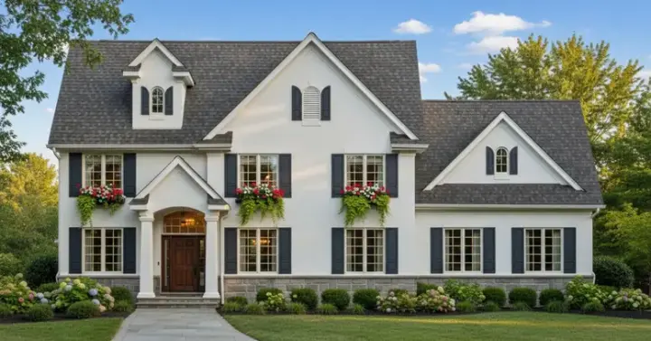 Southern Colonial house plans 21-811 - front exterior, 3,016 sq ft, 4 bed, 3 bath house plans | Monster House Plans