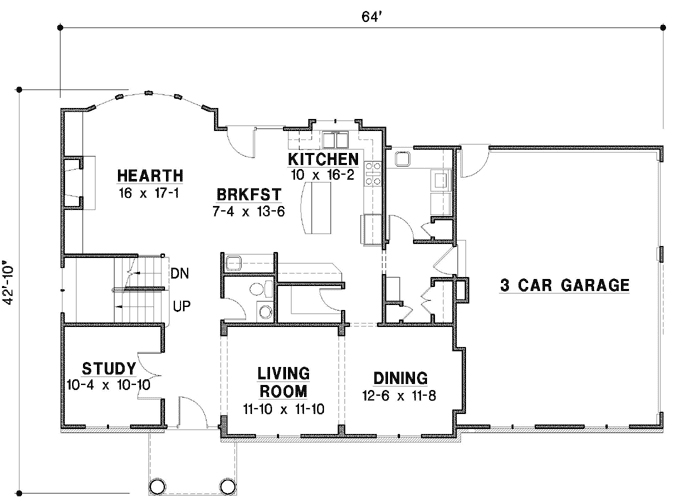 Main Floor Plan: 21-811